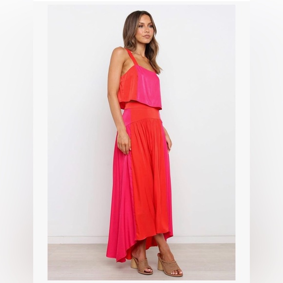 Petal & Pup Women's Lula high low skirt, Pink/Red, XS - Picture 4 of 12